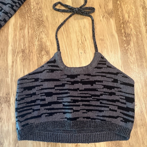 Long sleeve 2 piece crop sweater - Picture 3 of 5